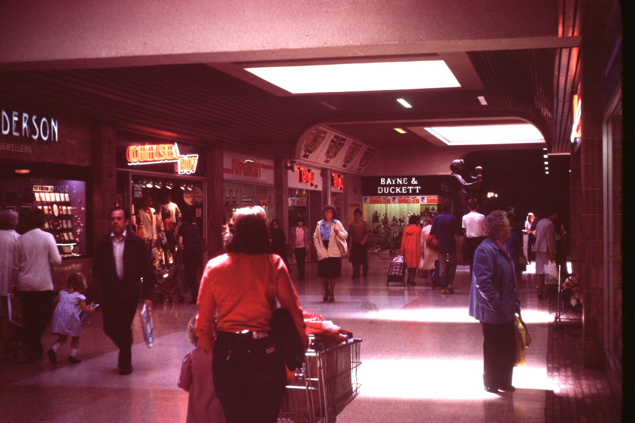 Inside Cumbernauld shopping centre