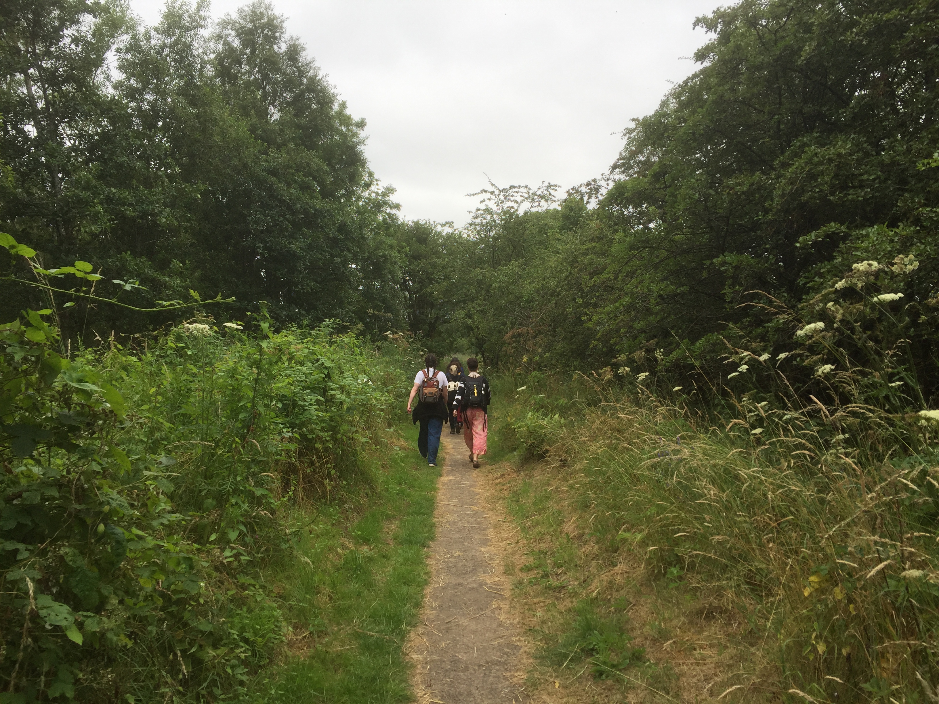 The Our Heritage, Our Future team walking along a path