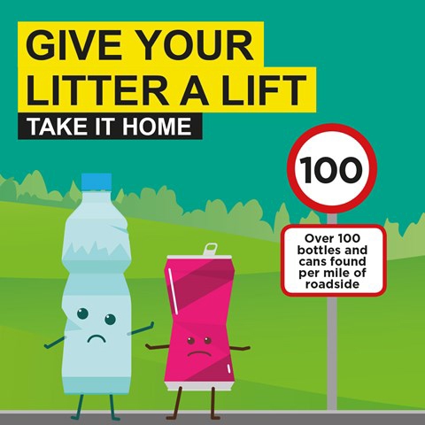 Social graphic for Give Your Litter A Lift campaign